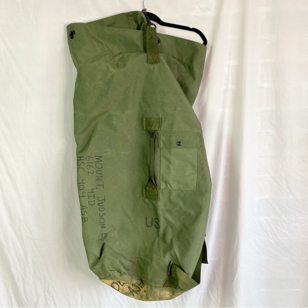 Vintage Y2K US Army Military Nylon Duffle Bag Seabag Padded Straps